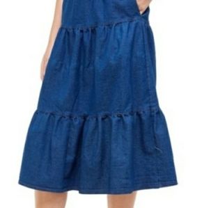 Denim Midi Skirt